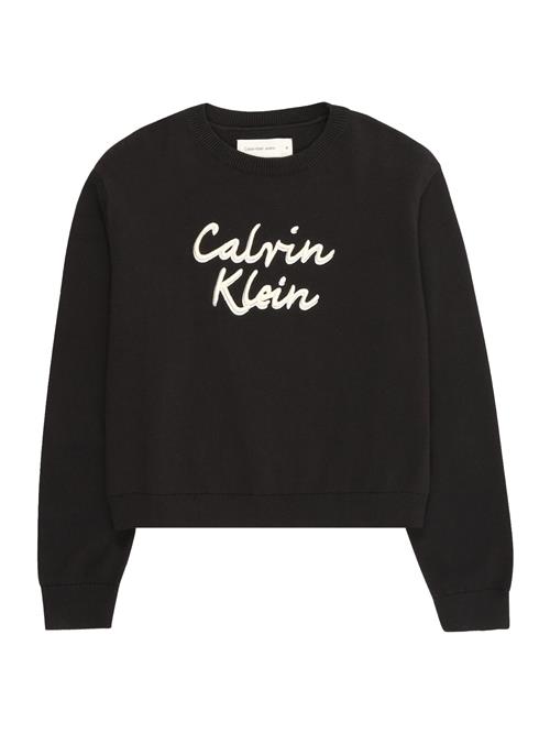 Calvin Klein Jeans Pullover  elfenben / sort