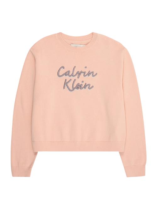 Calvin Klein Jeans Pullover  mørkegrå / pastelpink / offwhite