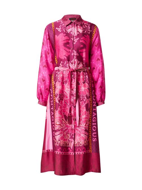 miss goodlife Blusekjole 'Contagious Flowers'  orange / pink / mørk pink / hvid