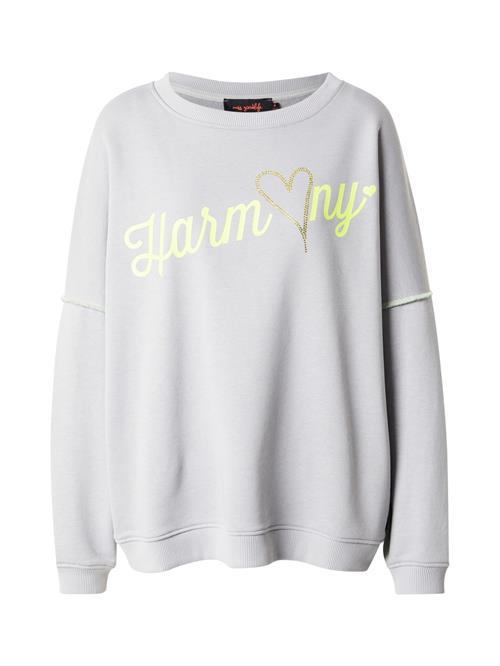 miss goodlife Sweatshirt 'Harmony'  grå / æble