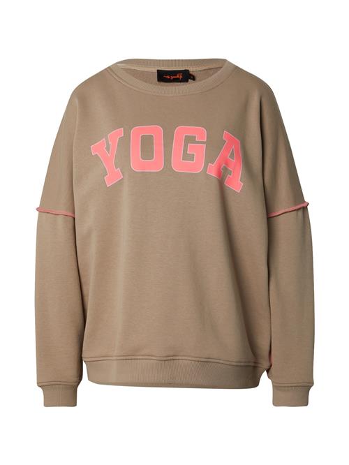 miss goodlife Sweatshirt 'Yoga'  mørkebeige / laks / lyserød