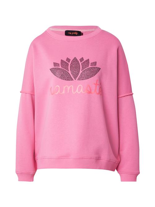 miss goodlife Sweatshirt 'Namasté'  pink / pitaya / sort