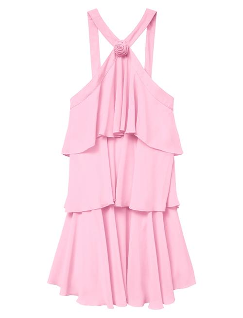 Vmfelicia Sl Ruffle Short Dress Exp Vero Moda Pink