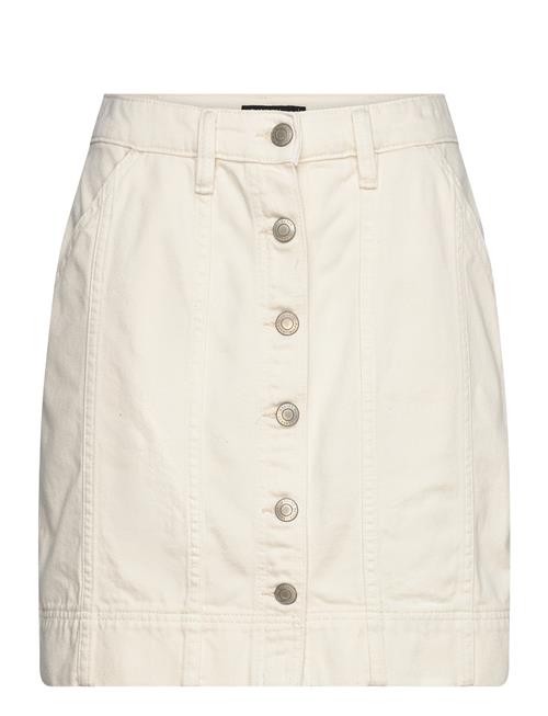 Se Denim Pencil Miniskirt Lauren Ralph Lauren Cream ved Booztlet