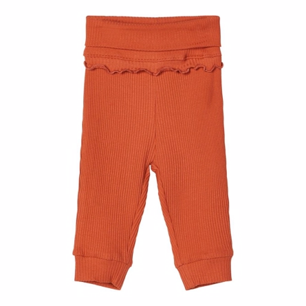 Se NAME IT Flæse Leggings Folina Burnt Brick hos SmartKidz