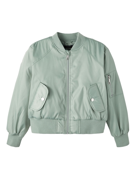 Se NAME IT Bomber Jakke Macasia Icerberg Green hos SmartKidz