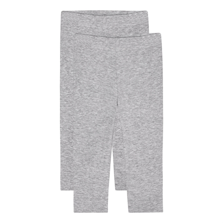 Se BIRKHOLM 2-Pak Leggings Meleret Grå hos SmartKidz