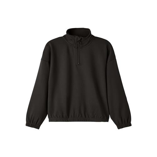 Se NAME IT Lynlås Sweatshirt Nasila Black hos SmartKidz