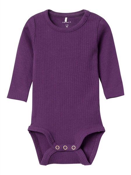 Se NAME IT Rib Body Lella Plum Purple hos SmartKidz