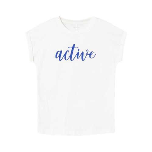 Se NAME IT Sporty T-shirt Orita White Alyssum hos SmartKidz