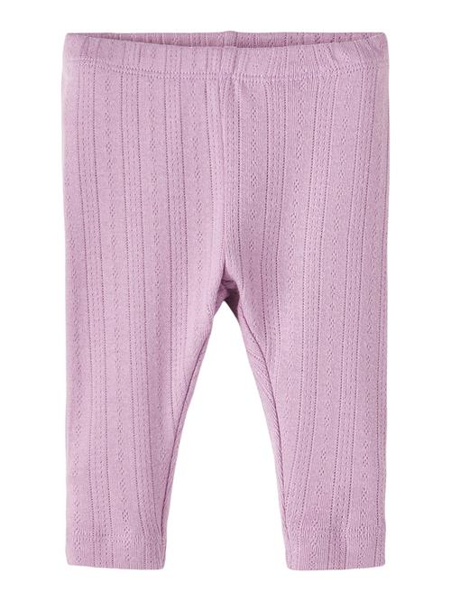 Se NAME IT Hulmønstrede Leggings Salis Lavender Mist hos SmartKidz