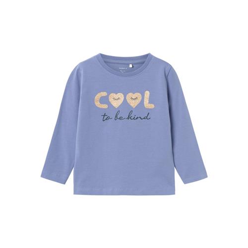NAME IT Langærmet Bluse Bridget Blue Ice