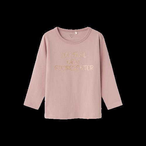 Se NAME IT Jeg Skal Være Storesøster Bluse Deauville Mauve hos SmartKidz
