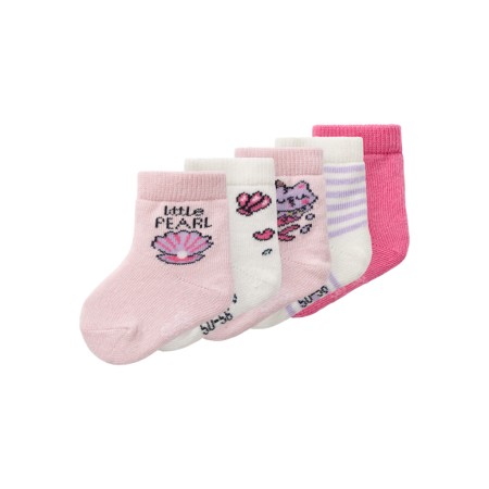 Se NAME IT 5-Pak Strømper Vulle Parfait Pink hos SmartKidz