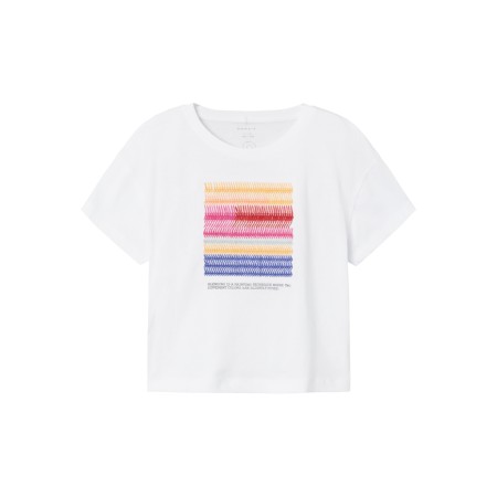 Se NAME IT Løs T-Shirt Hambi Bright White hos SmartKidz