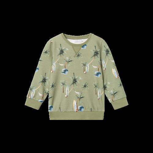 NAME IT Sweatshirt Hermod Oil Green