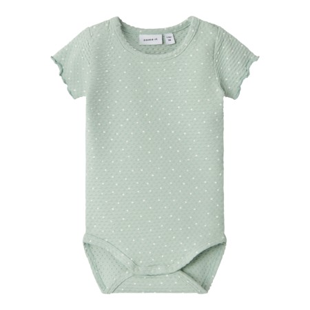 Se NAME IT Kortærmet Body Hadot Silt Green hos SmartKidz