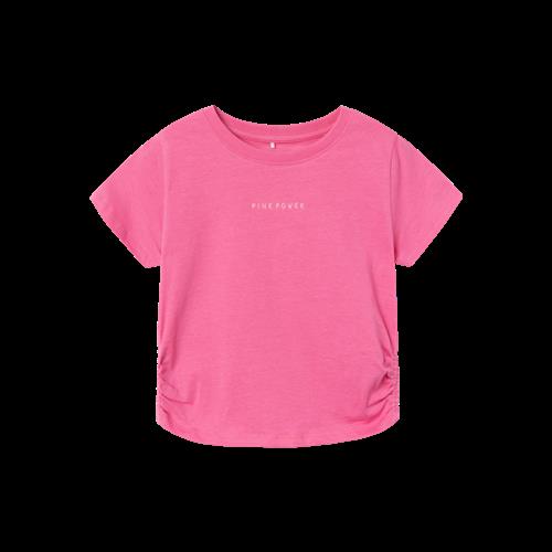 Se NAME IT Kort T-shirt Jamail Pink Power hos SmartKidz