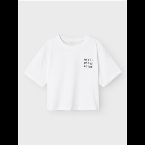 Se NAME IT T-shirt Hiluna Bright White hos SmartKidz