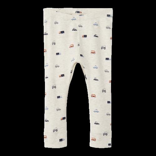 NAME IT Rib Leggings Dabu Peyote Melange