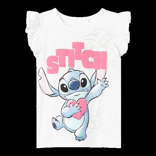 Se NAME IT Stitch Top Miri Bright White hos SmartKidz