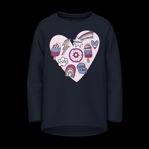 Se NAME IT Langærmet Bluse Vix Dark Sapphire hos SmartKidz