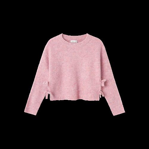 NAME IT Kort Striktrøje Linnea Pastel Lavender