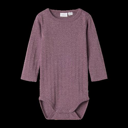 NAME IT Langærmet Glimmer Body Ohusa Arctic Dusk