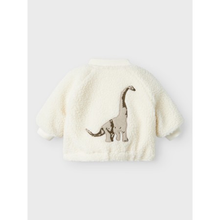 Se LIL ATELIER Lajo Bomber Jakke Dino Coconut Milk hos SmartKidz
