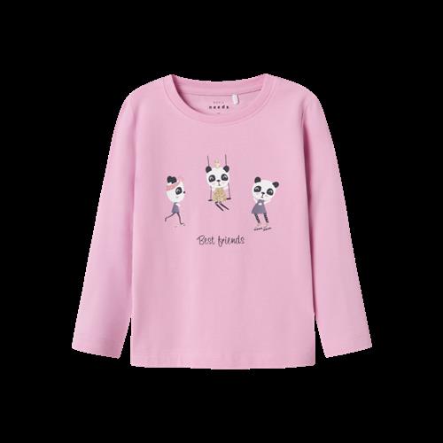 NAME IT Vix Langærmet Bluse Pastel Lavender Panda