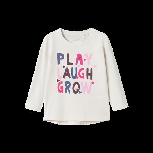 NAME IT Vix Langærmet Bluse Jet Stream Play Laugh Grow