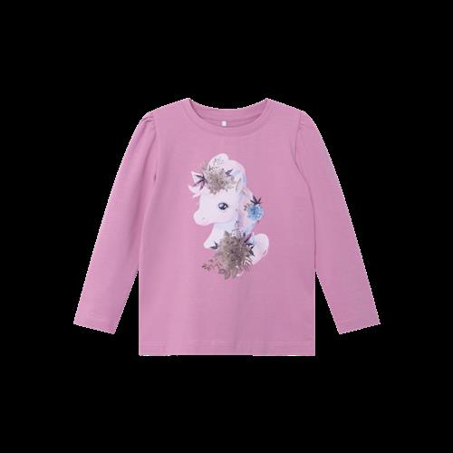 NAME IT Naia Langærmet Bluse Mauve Orchid