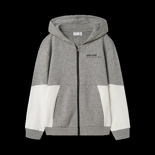NAME IT Sweat Cardigan Nokas Grey Melange