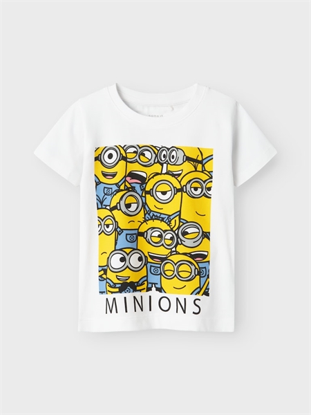 Se NAME IT Minions T-Shirt Jule Bright White Squard ved SmartKidz