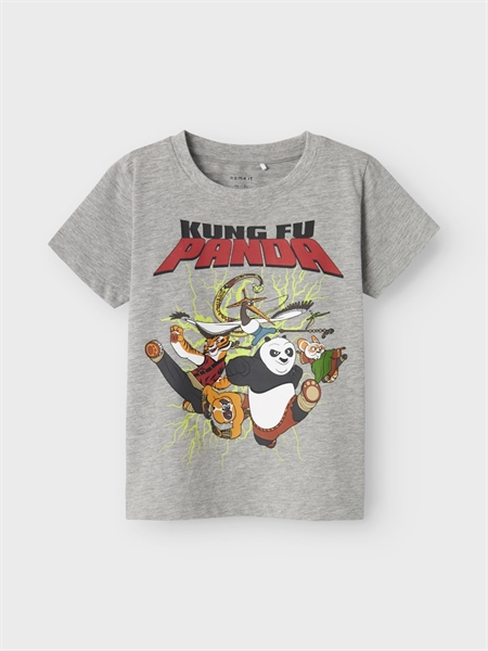 Se NAME IT Kung Fu Panda T-Shirt Jac Grey Melange hos SmartKidz