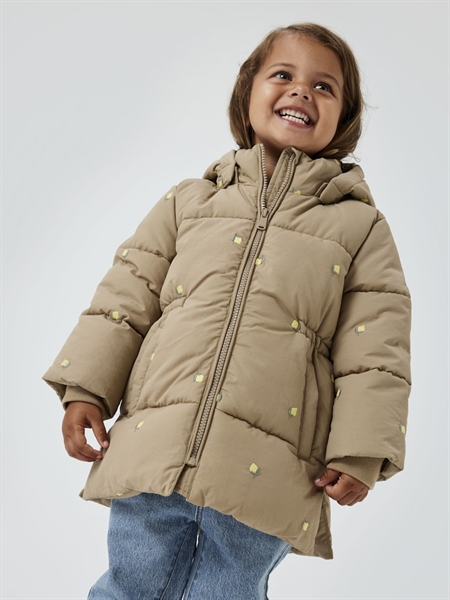 Se NAME IT Puffer Jakke Molly Silver Mink hos SmartKidz