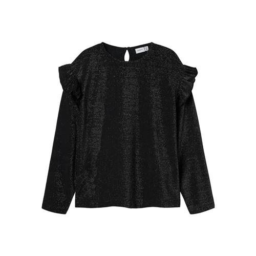 Se NAME IT Langærmet Glimmer Bluse Roisin Black hos SmartKidz