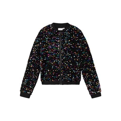 NAME IT Paillet Bomberjakke Runica Black Multi