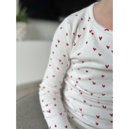 Se BIRKHOLM Rib Bluse Hjerter hos SmartKidz