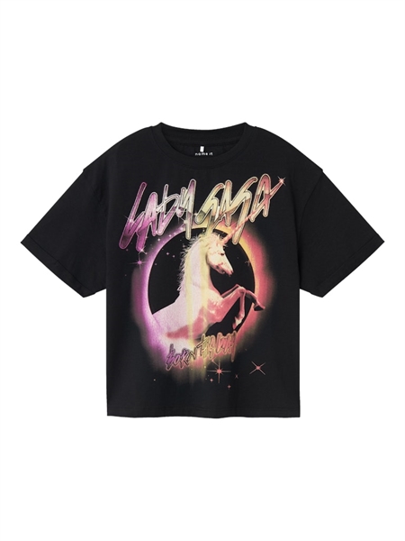 Se NAME IT Lady Gaga T-shirt Oxy Black hos SmartKidz