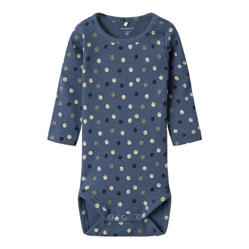 NAME IT Langærmet Body Smiles China Blue