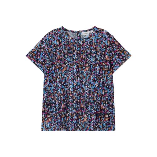 Se NAME IT Blomstret Top Nipleat Silver Lake Blue hos SmartKidz