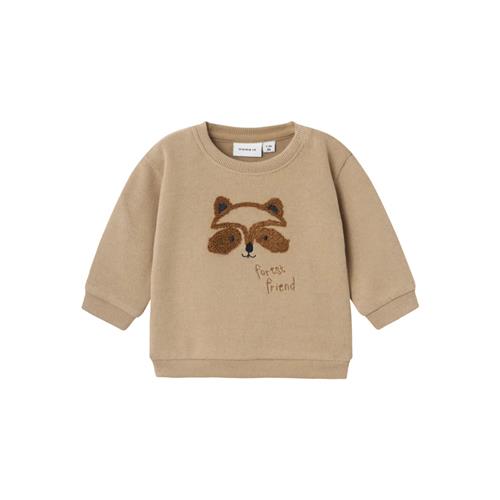 NAME IT Sweatshirt Salt Weathered Teak