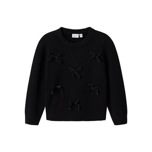 NAME IT Striktrøje Ronja Black
