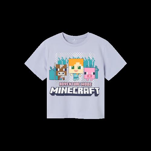Se NAME IT Minecraft T-shirt Oxaja Icelandic Blue hos SmartKidz