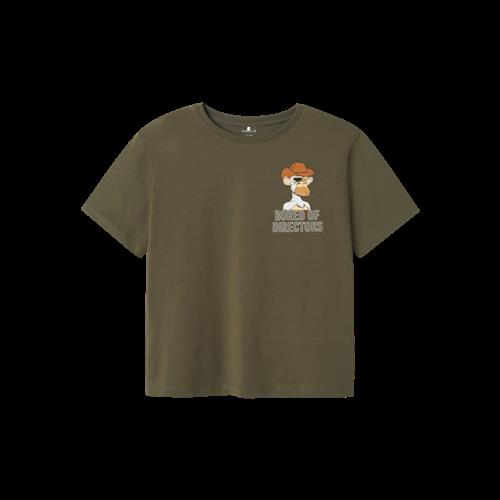NAME IT T-Shirt Dyn Dusty Olive
