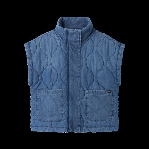 NAME IT Quiltet Vest Sienna Medium Blue Denim
