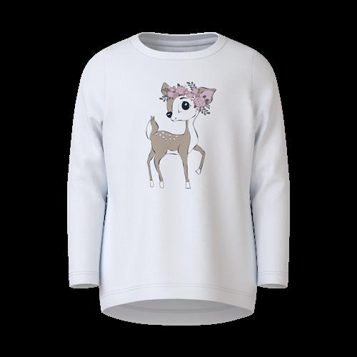 NAME IT Langærmet Bluse Vix Bright White