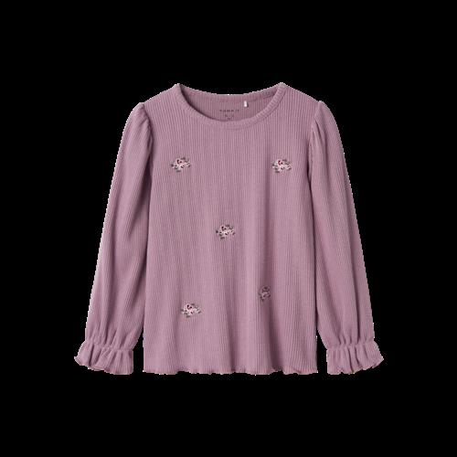 Se NAME IT Langærmet Bluse Treasure Elderberry hos SmartKidz