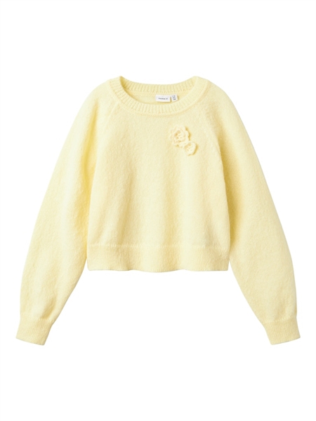 Se NAME IT Striktrøje Blue Pastel Yellow hos SmartKidz